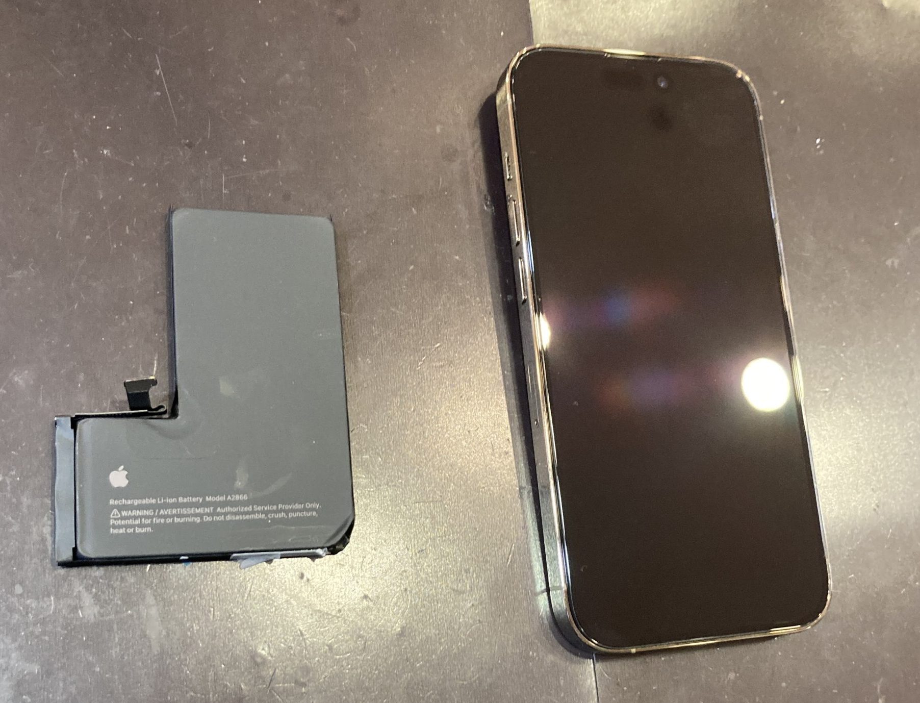 iPhone14Pro バッテリー交換 【石巻市】