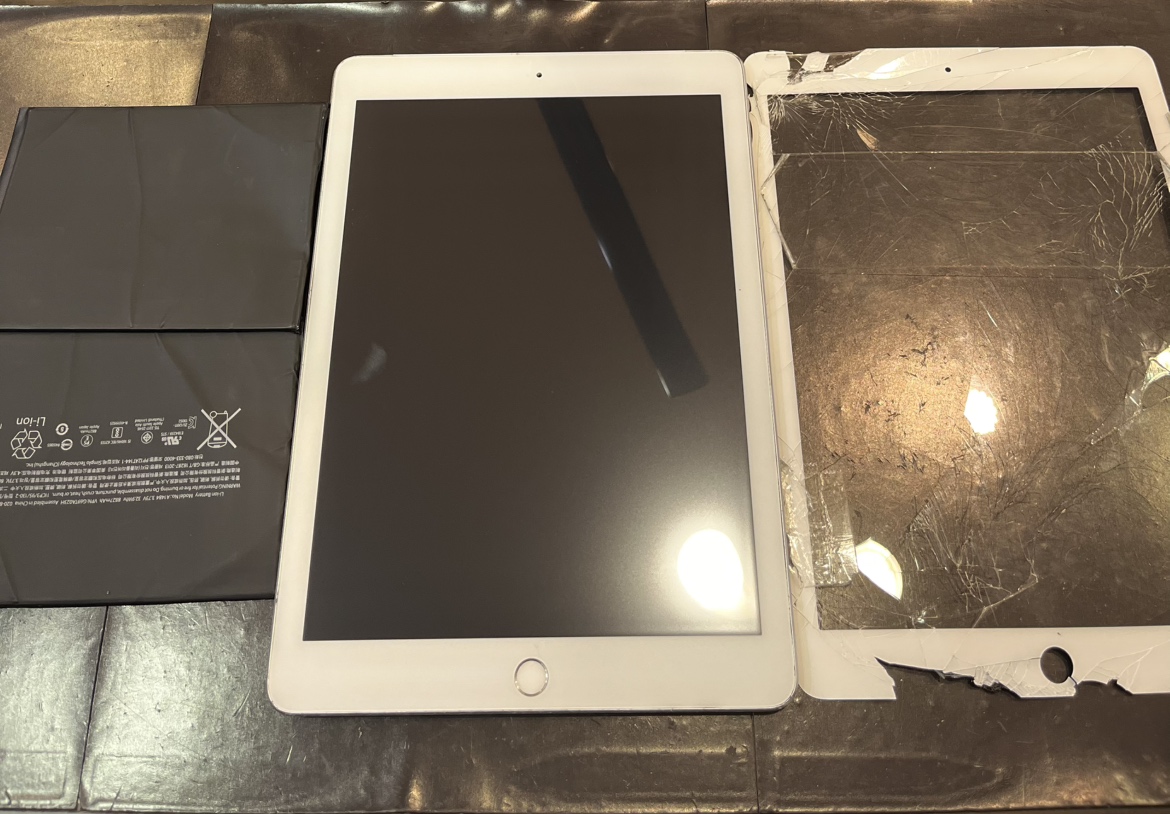 iPad第6世代　画面修理、バッテリー交換修理【涌谷町】