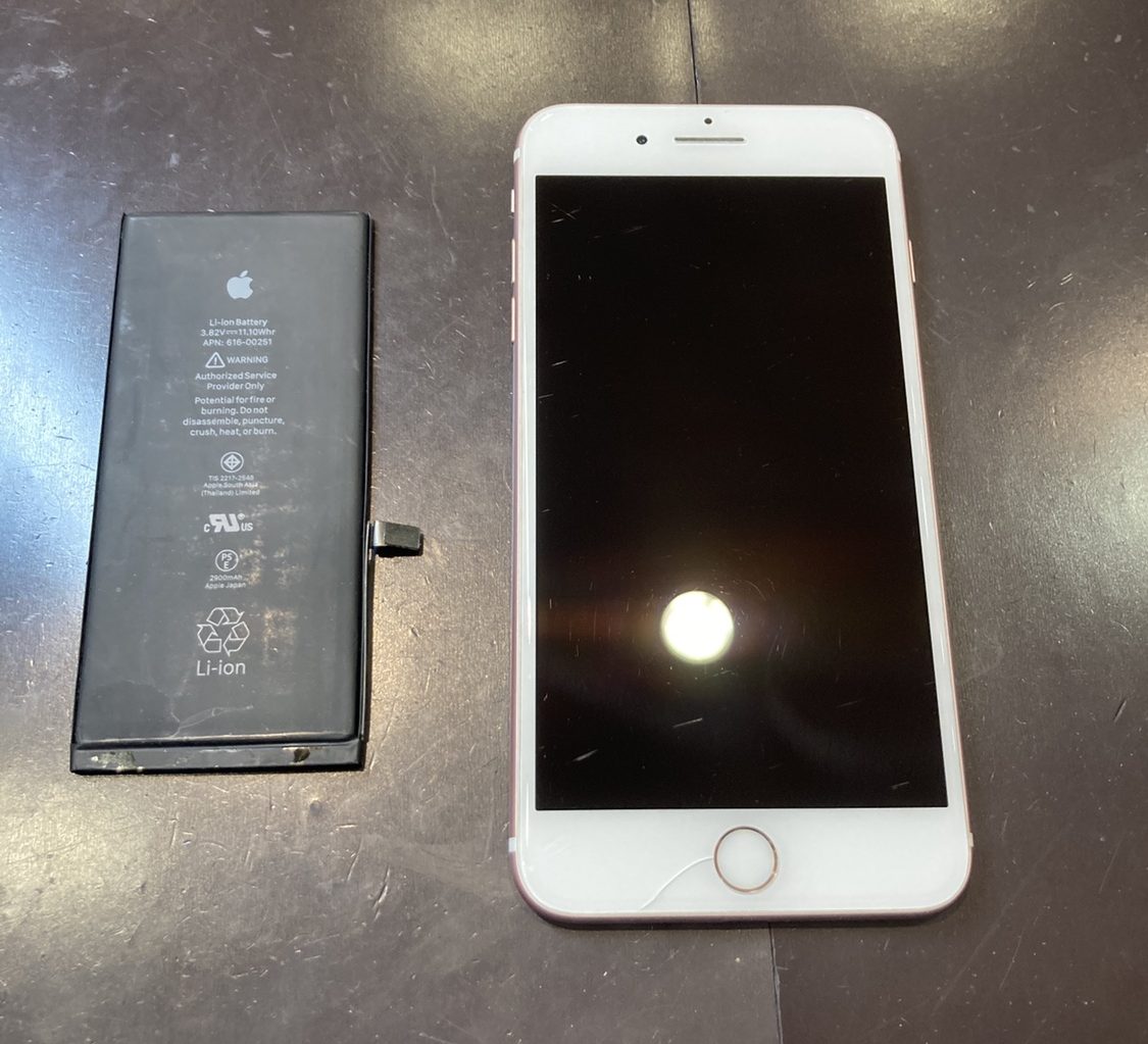 iPhone7Plusバッテリー交換【大船渡市】