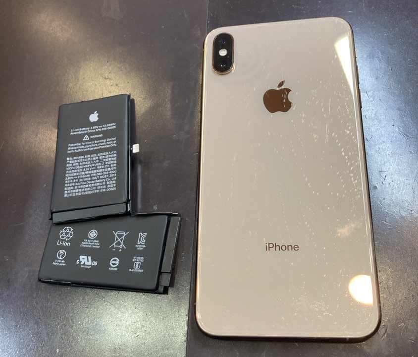 iPhoneXSMAXバッテリー交換【東松島市】