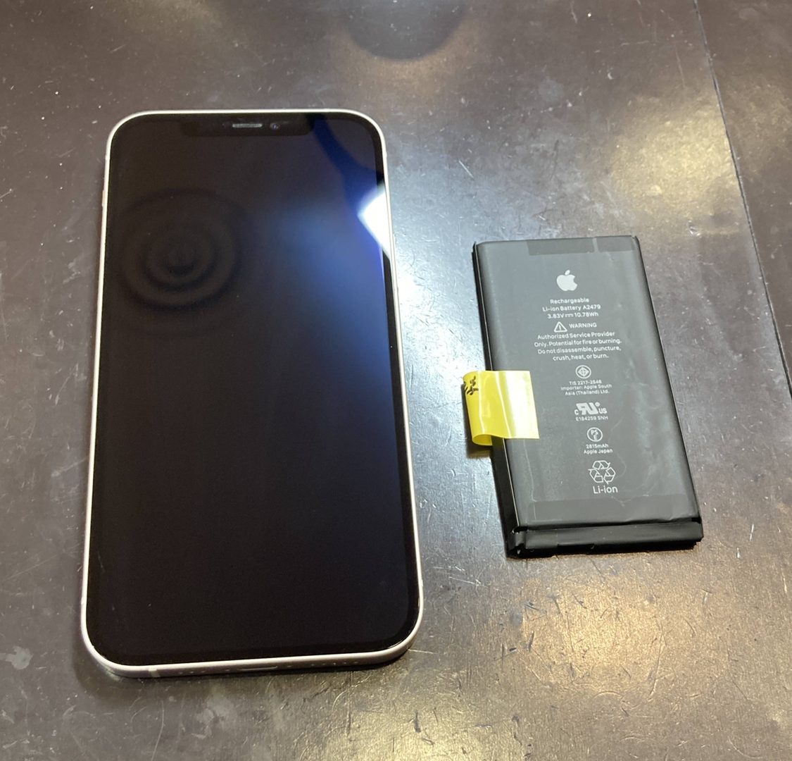 iPhone12miniバッテリー交換【大崎市】