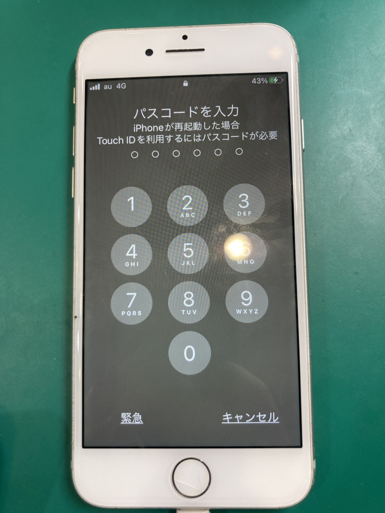 [石巻店]iPhone8ドックコネクタ（充電口）交換修理[大崎市よりご来店]