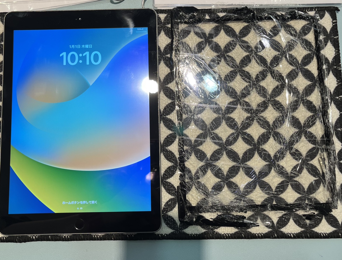 【石巻店】iPad第5世代　画面交換修理【大崎市よりご来店】