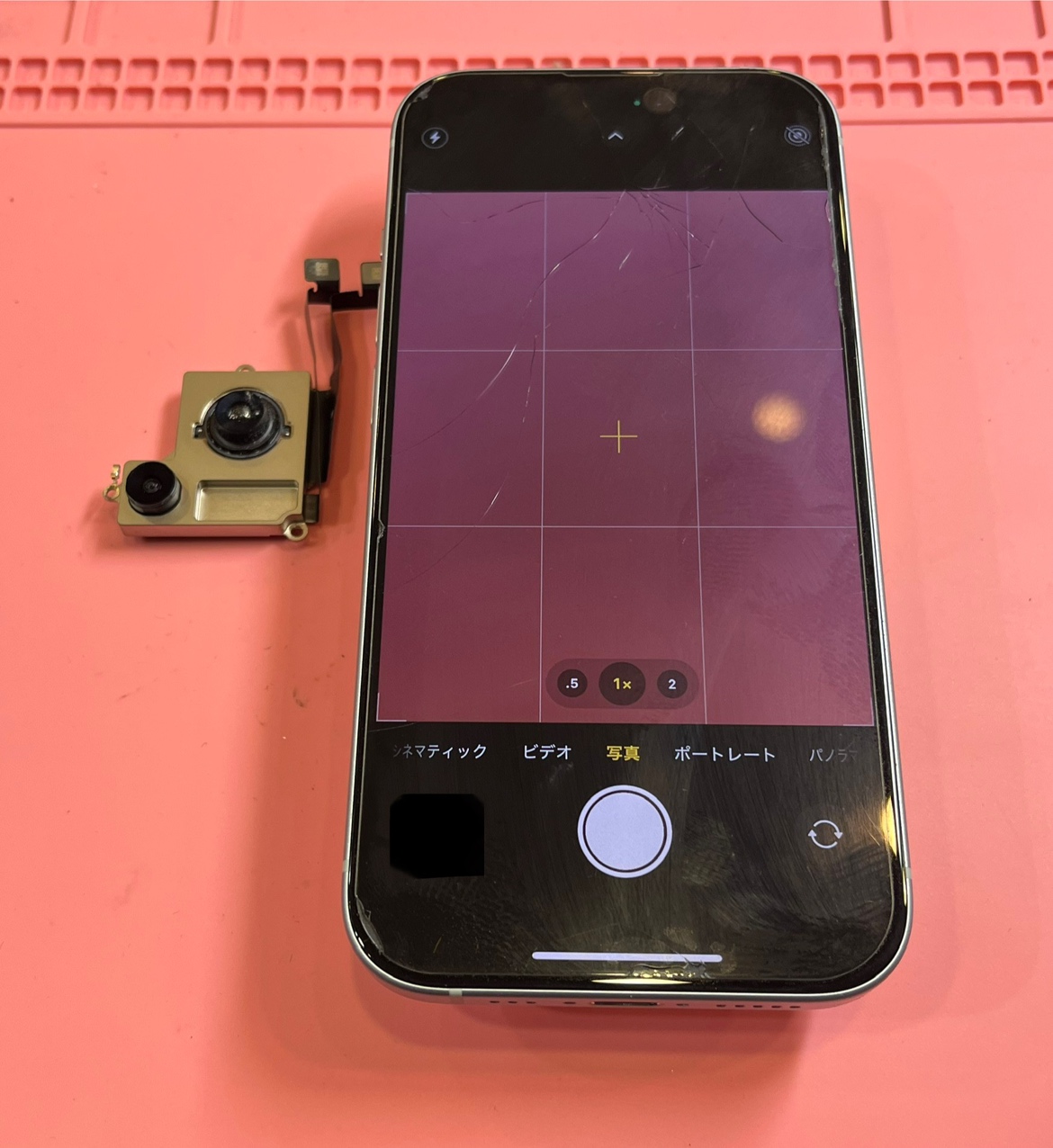 【石巻店】iPhone15　アウトカメラ修理　【登米市よりご来店】