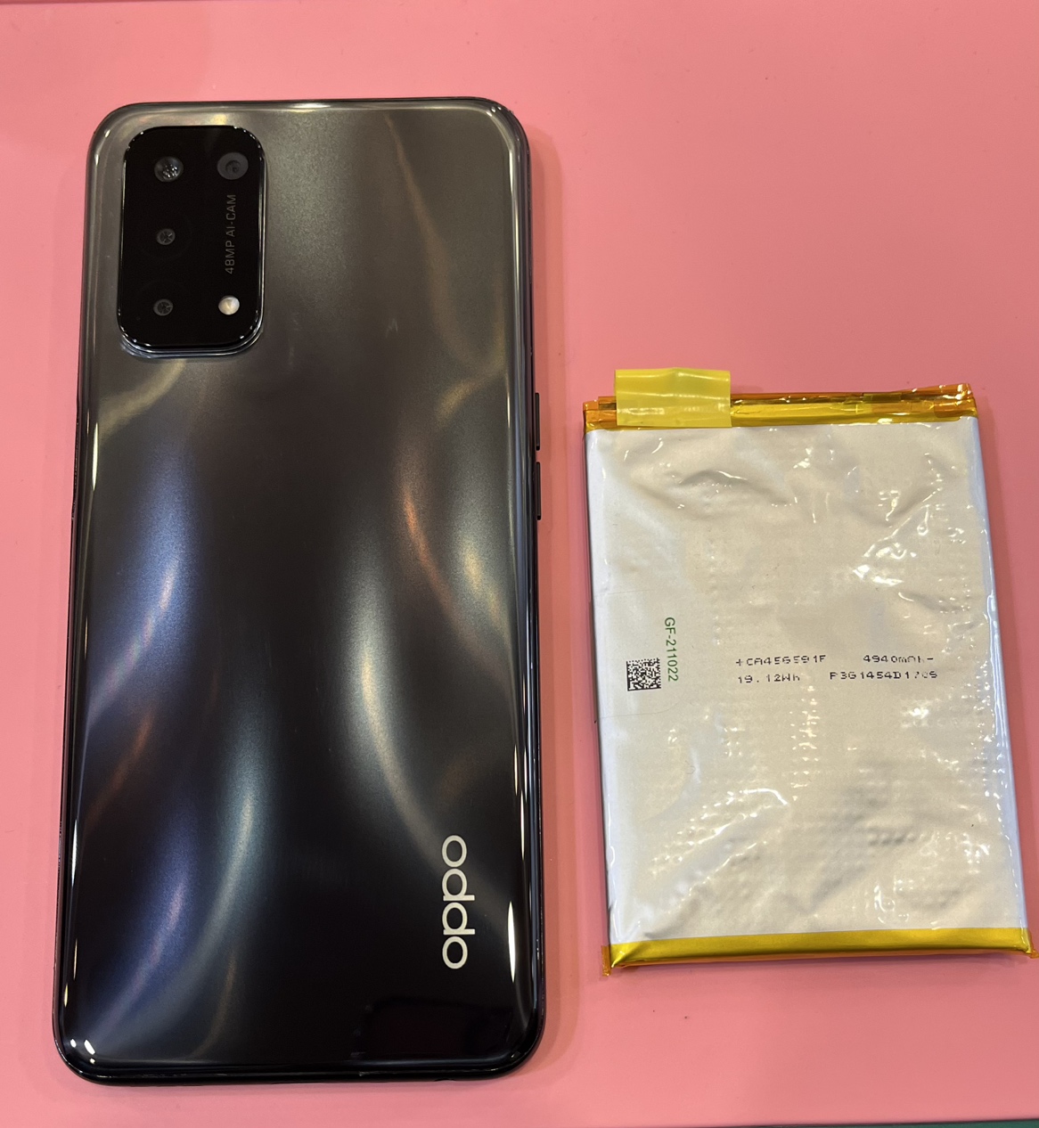 【石巻店】OPPO A54 5G バッテリー交換【東松島市よりご来店】