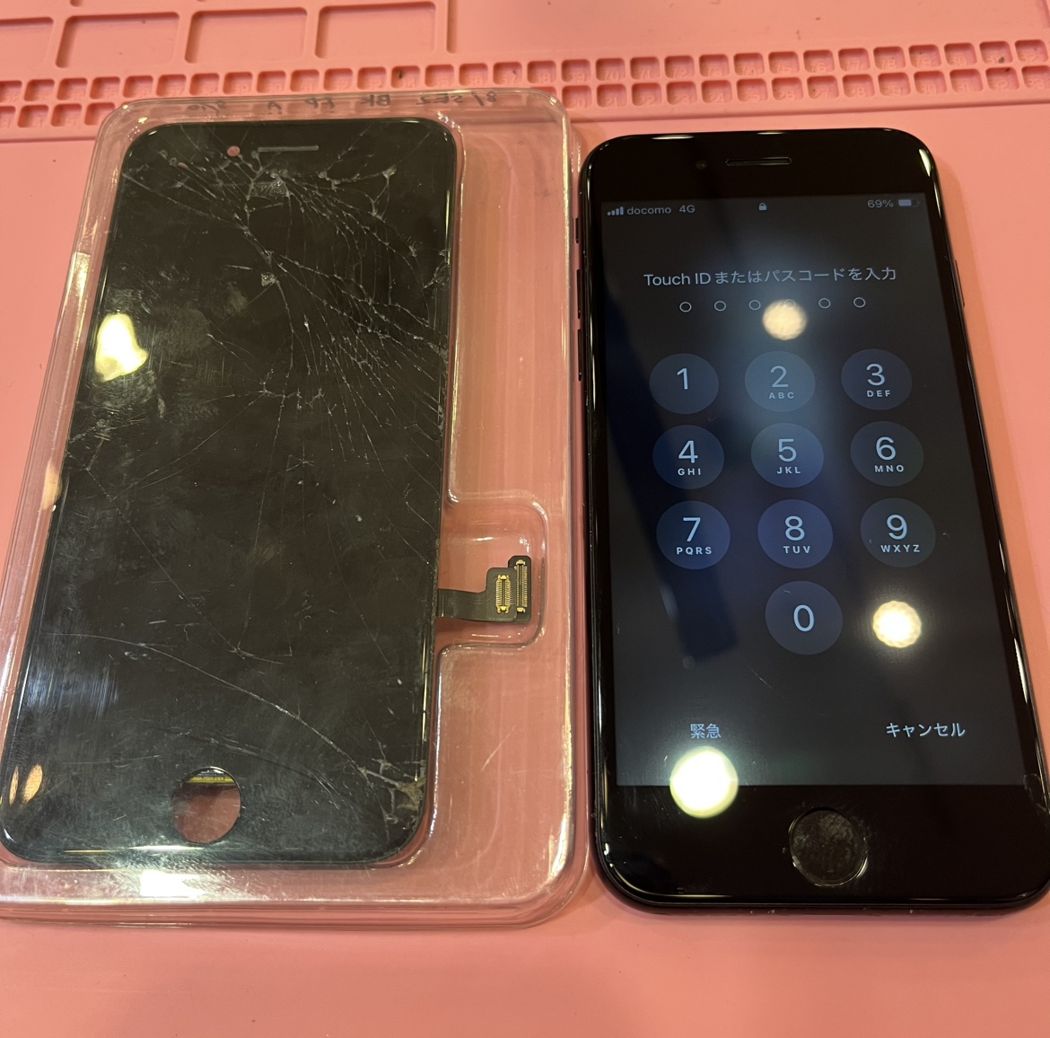 【石巻店】iPhoneSE 第2世代 画面交換修理【石巻市よりご来店】