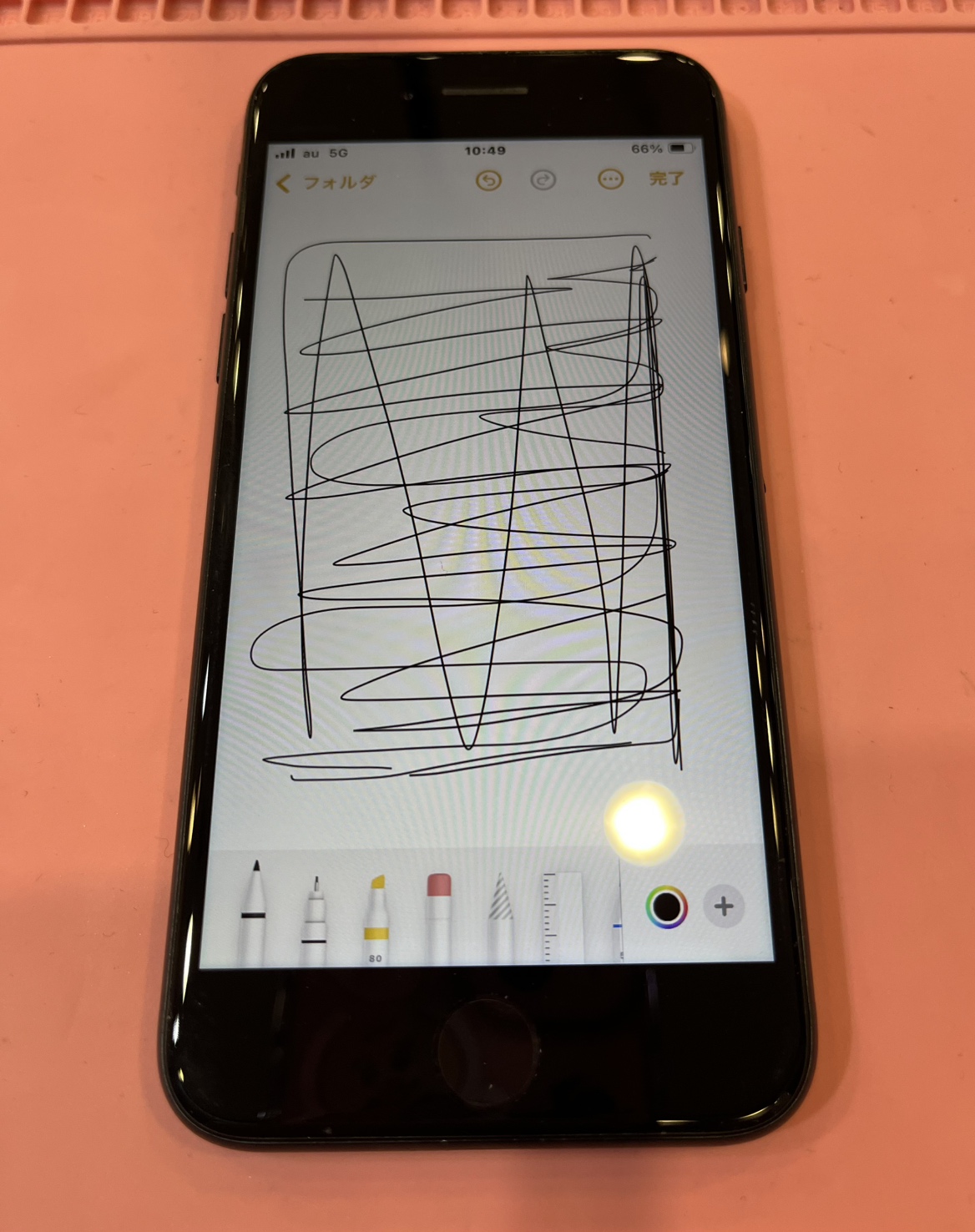 【石巻店】iPhoneSE第3世代　画面交換修理【石巻市よりご来店】